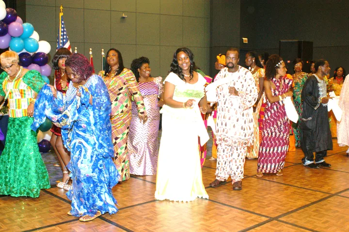 Ewe Association members dancing together